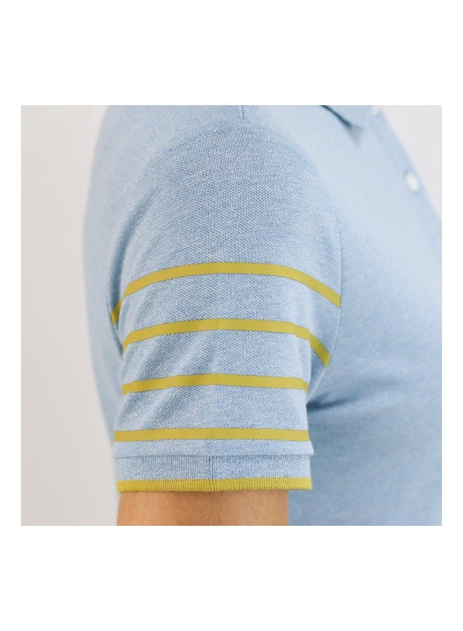 GIORDANO Blue Embroidered Polo Shirt for Women - Image 4