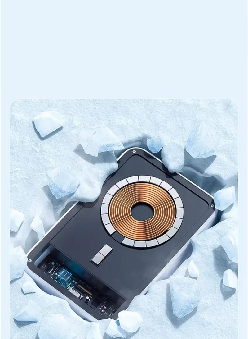 eyda Magnetic Wireless Charging Mini Power Bank 10000 mAh (purple) - Image 4