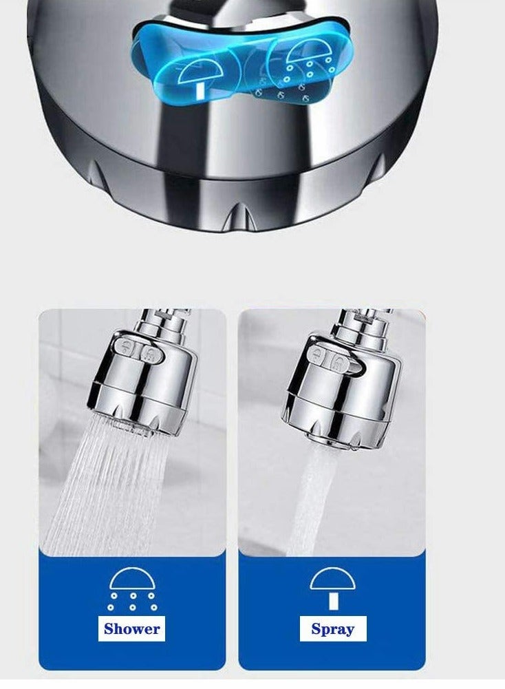 KASTWAVE Movable Kitchen Tap Head 360° Rotatable Sink Faucet Sprayer Head Replacement Anti-splash filter head Aerator water-saving tap  - Image 2