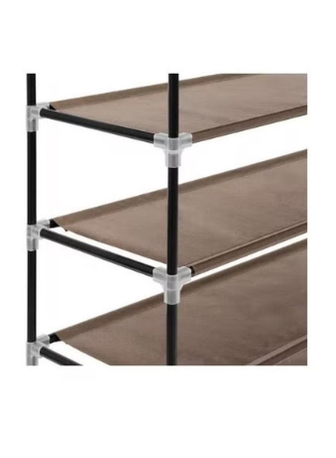 9 Layer Shoe Rack Brown 160 x 60 x 30 centimeter - Image 2
