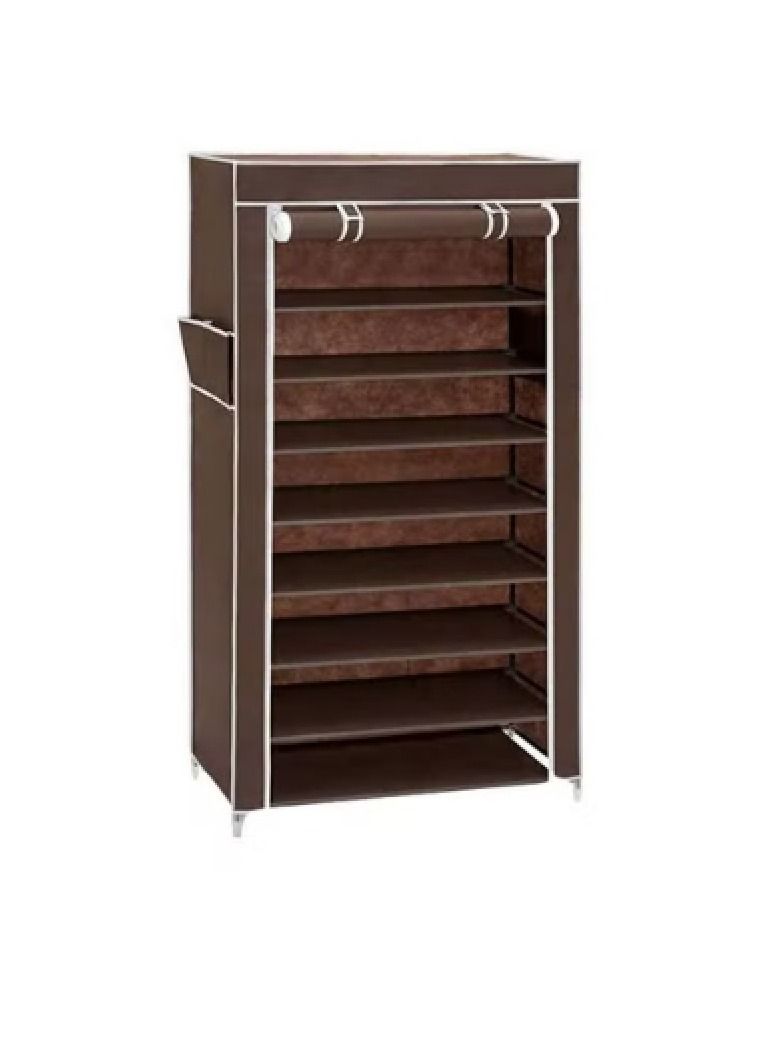 9 Layer Shoe Rack Brown 160 x 60 x 30 centimeter - Image 1