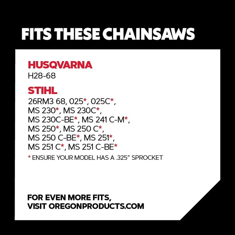 Oregon L68 ControlCut Chainsaw Chain for 18-Inch Bar, 68 Drive Links, .325" Pitch, .063" Gauge, Fits Several Stihl Models (22BPX068G),Grey - Image 3