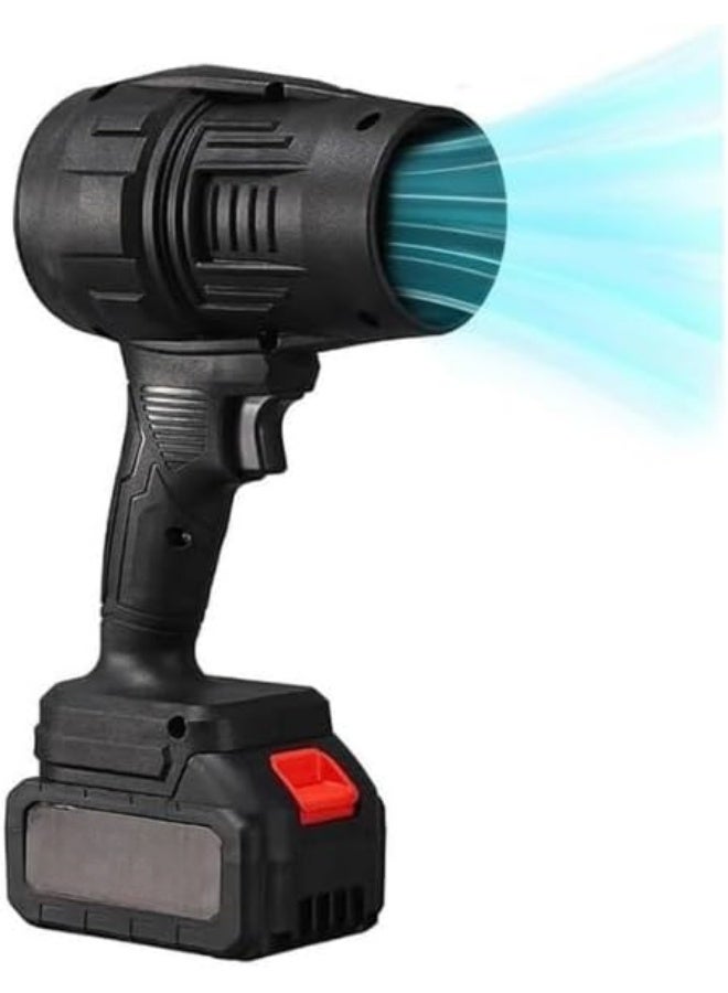 Meetion نفاخ أوراق وغبار صغير بدون سلك 48 فولت – بطارية قابلة للشحن 3000 مللي أمبير – نفاخ هواء توربو عالي السرعة للوحة المفاتيح، السيارة، المنزل، والتنظيف الخارجي – نفاخ كهربائي محمول وقوي مع شحن USB، سرعة متغيرة – مثالي لأجهزة الكمبيوتر، المرآب، التخييم (1 بطارية، 3 دبابيس) - Image 1