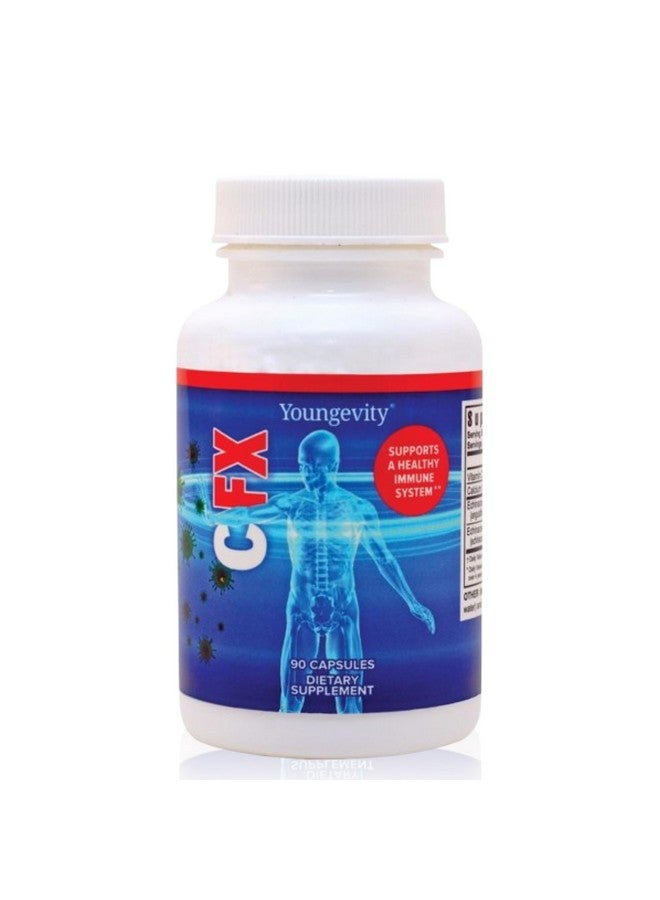 Youngevity C-Fx - Vitamin C 500mg, Echinacea Herb & Root for Immune Support Supplement (90 Capsules) - Image 1