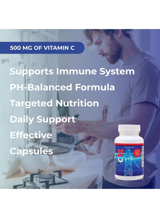 Youngevity C-Fx - Vitamin C 500mg, Echinacea Herb & Root for Immune Support Supplement (90 Capsules) - Image 4