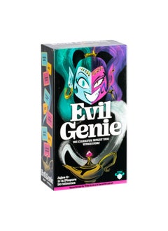 موس لعبة Evil Genie، لعبة حفلات حيث يجمع اللاعبون بين البطاقات الجيدة والبطاقات الشريرة لتحقيق أمنية واحدة خاطئة، ثم يخمنون ما إذا كانت الأمنية ستتحقق لتسجيل النقاط والفوز باللعبة، من 2 إلى 8 لاعبين، من سن 8 سنوات فما فوق  - Image 1