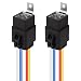 Weasch 2 Pack Waterproof Relay Kit 12V 80A 4 Pin SPST 12 AWG Tinned Copper Wires Heavy Duty Automotive Relay for Automotive Car Marine Boat 2 - Image 2