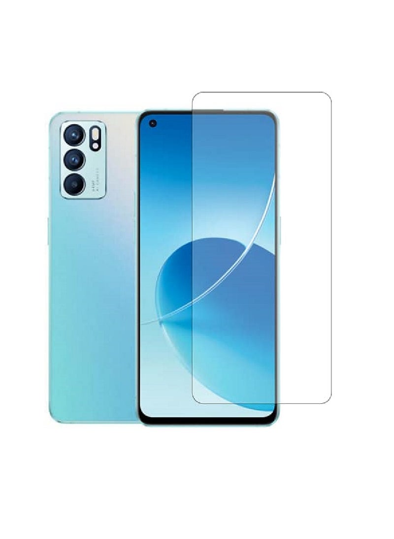 Super Tempered Glass Screen Protector Clear Designed For Oppo Reno6 Z Full Screen Coverage And Bubble Free - Image 1