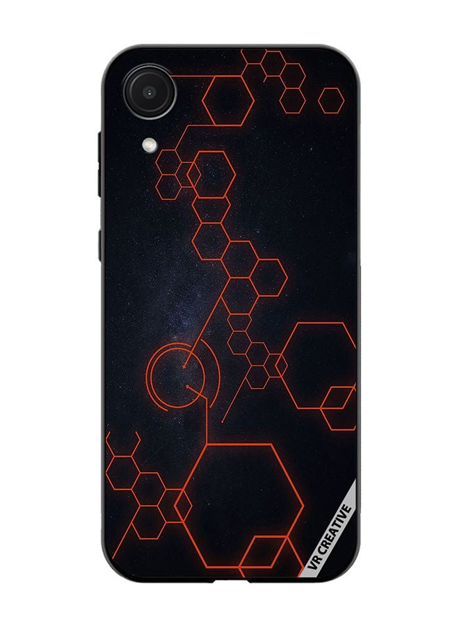 VR CREATIVE Protective Case Cover For Samsung Galaxy A03 Core Abstract Hexagon Design Multicolour - Image 1