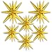 BlingABC 6Pack 14 Spike Explosion Star Balloons Gold Large Mylar Foil Cone Starburst for Birthday Christmas New Year Wedding Graduation Anniversary Party Decorations 27 22 inch - Image 4