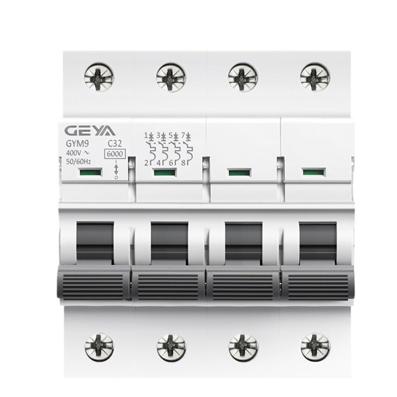 4 Pole C Curve 10A Mini Circuit Breaker 6A 63A AC Type Direct MCB Din Rail - Image 3