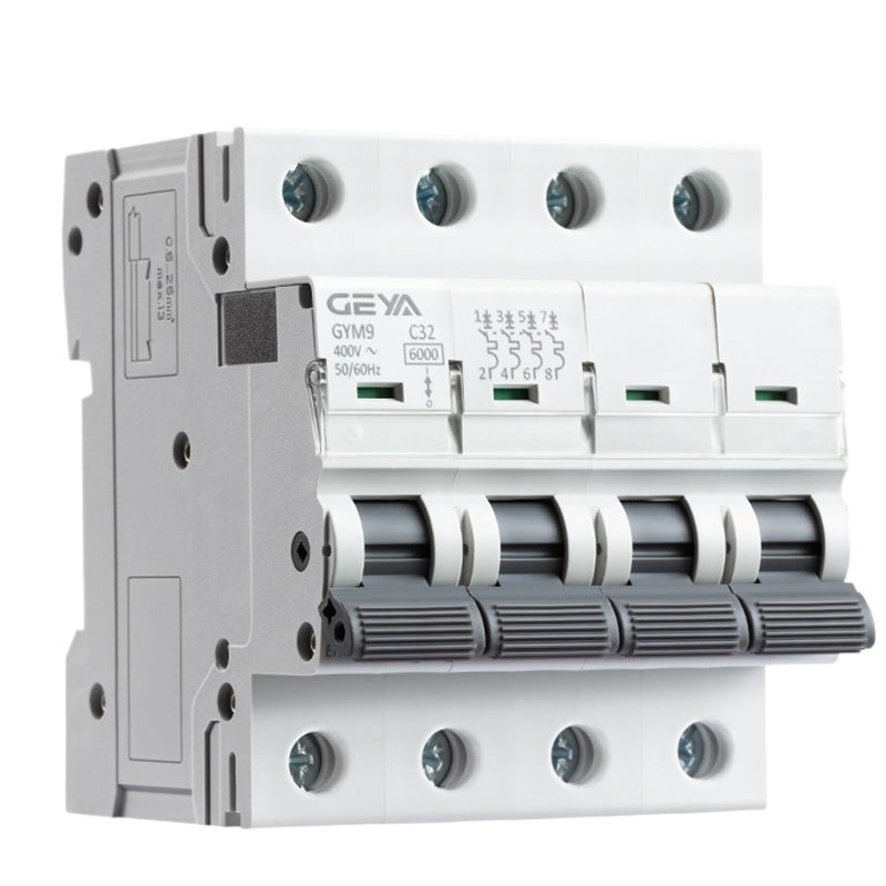 4 Pole C Curve 10A Mini Circuit Breaker 6A 63A AC Type Direct MCB Din Rail - Image 2