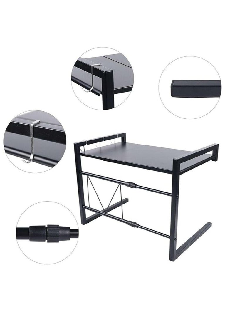 Generic 2 Tier Microwave Oven Stand Shelf Rack Storage Kitchen Organiser Hooks Storagerack Closet Organizers and Storage Organization and Storage Shoe Organizer Shoe Storage Storage Shelves  - Image 2