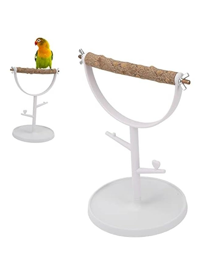 Bird Table Stand Bird Perch Bird Perch Parakeet Training Stand Play Stand Tree Claw Sharpening Bird Athletic Toy Rest Playground Wood Birdcage Accessories - Image 1
