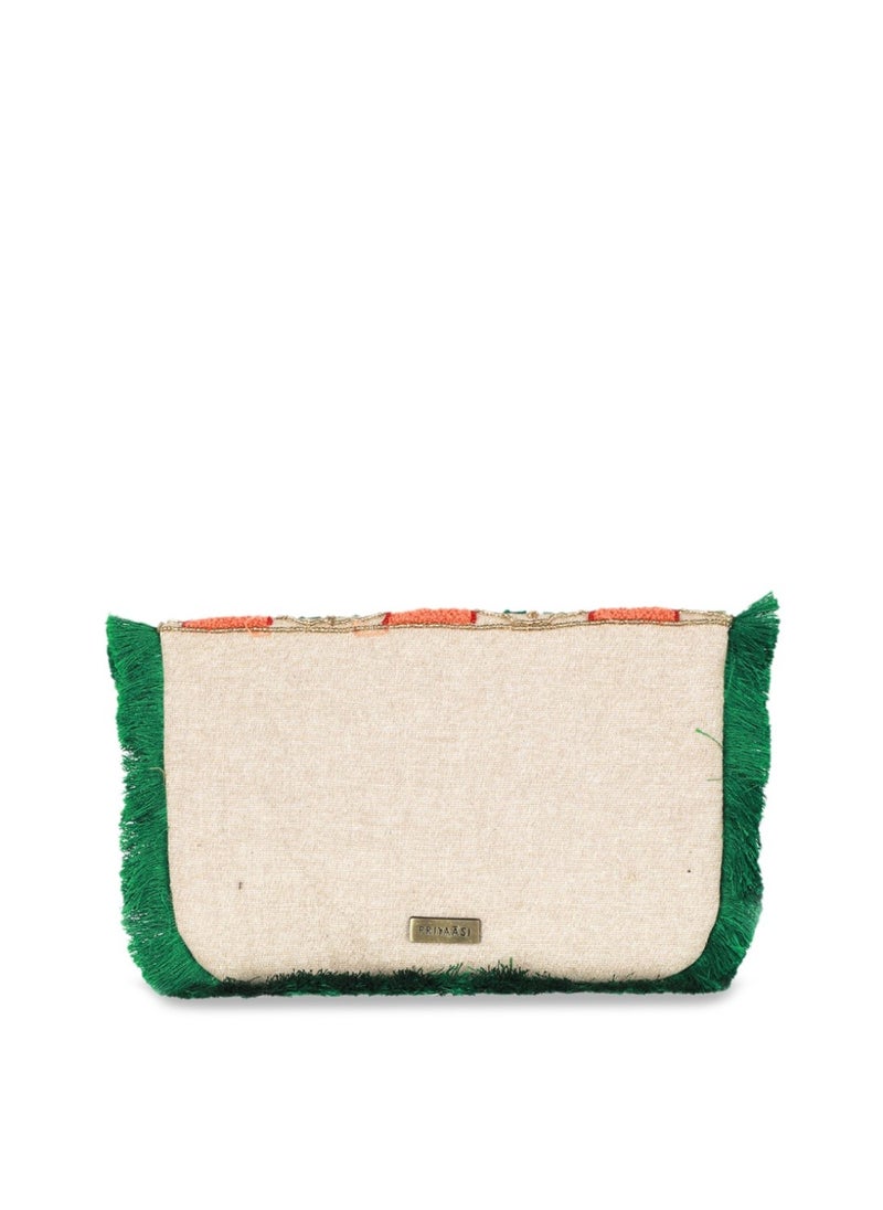 Priyaasi Green Structured Sling Bag  - Image 3
