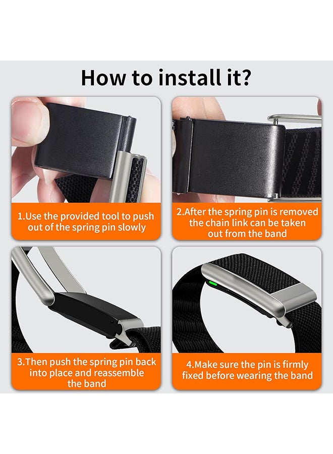 O Ozone حزام رياضي من النايلون لـ WHOOP 5.0، MG، Life | أساور رياضية قابلة للتنفس ومقاومة للماء للنساء والرجال (غير متوافقة مع الجيل 4) - وردي - Image 4