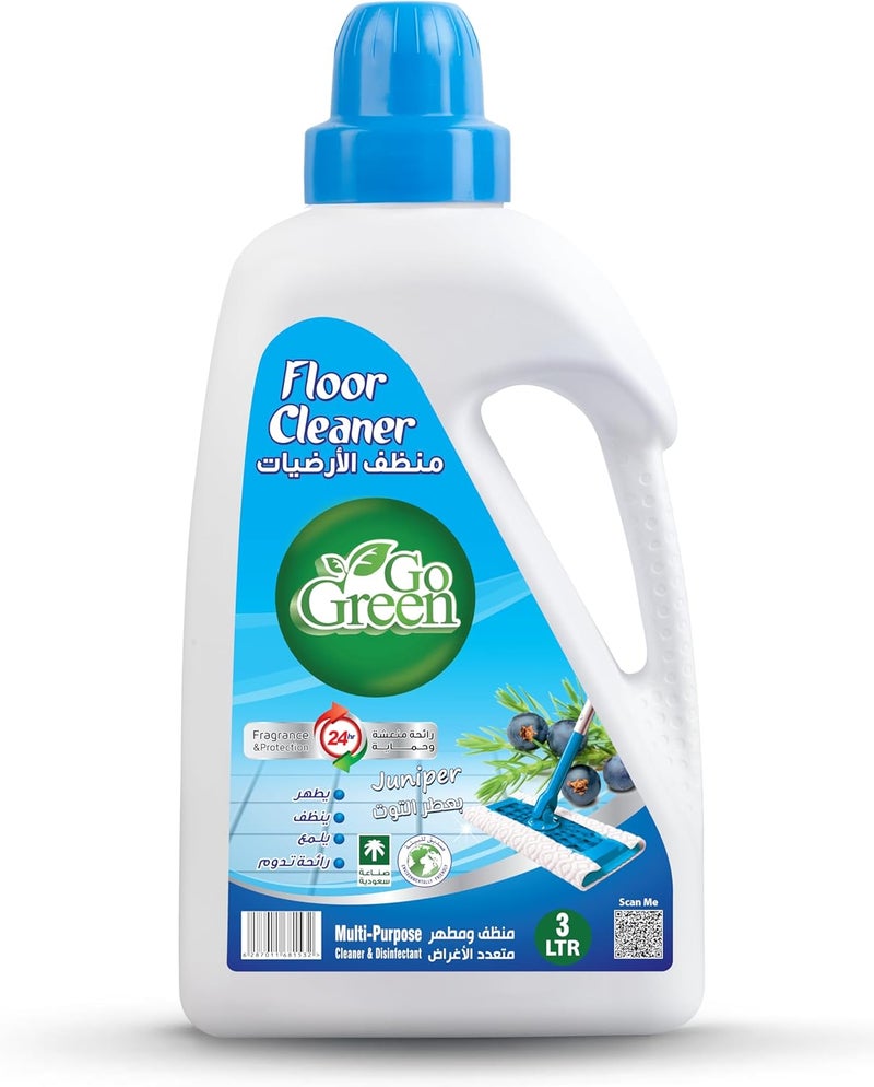 جو جرين منظف أرضيات Go Green Cranberry سعة 3 لترات - Image 1
