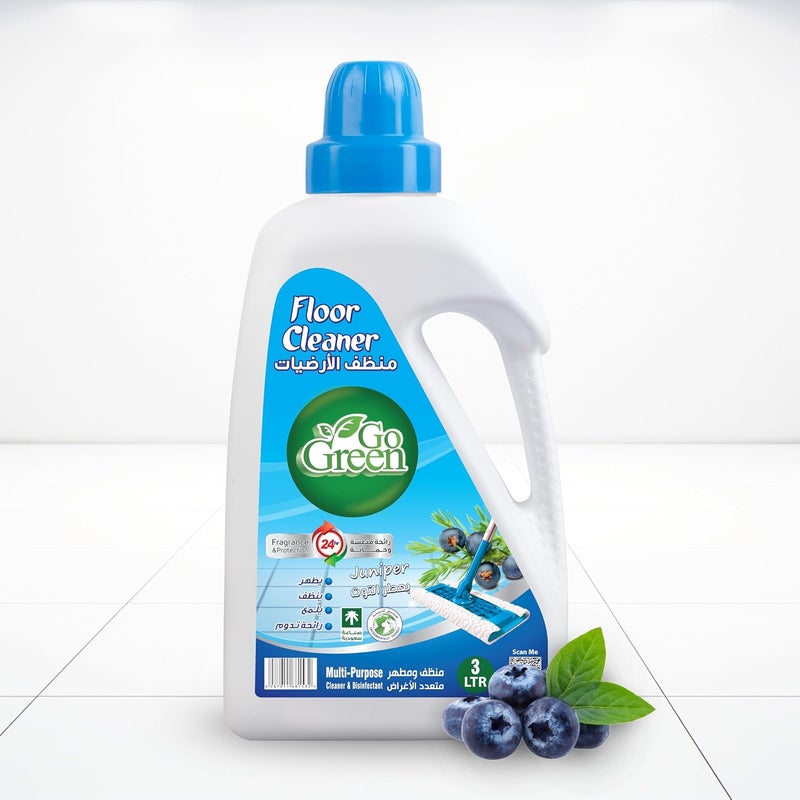 جو جرين منظف أرضيات Go Green Cranberry سعة 3 لترات - Image 3