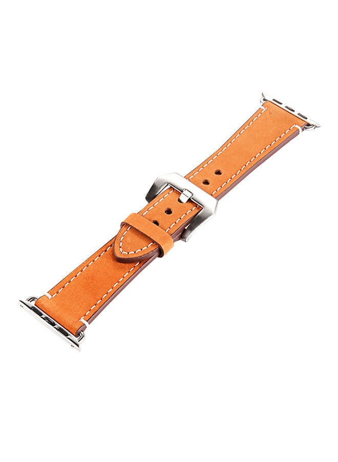 NIBEMINENT Replacement Band For Apple Watch Series 1/2/3 38mm Brown - Image 1