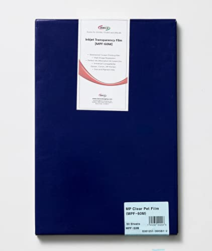 DURIX DURICO Translucent PET 5.3mil (135micron) Inkjet Film in Sheets for Screen Printing (8.5x11 IN/ 50 sheets) - Image 1