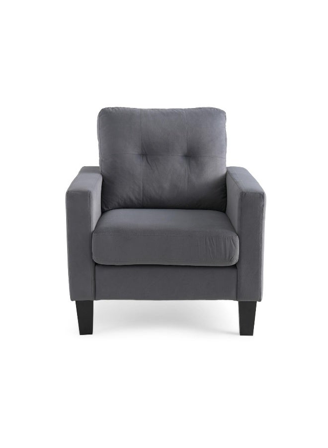 Pan Home Albus Single Seater Sofa Dark Grey - Image 3