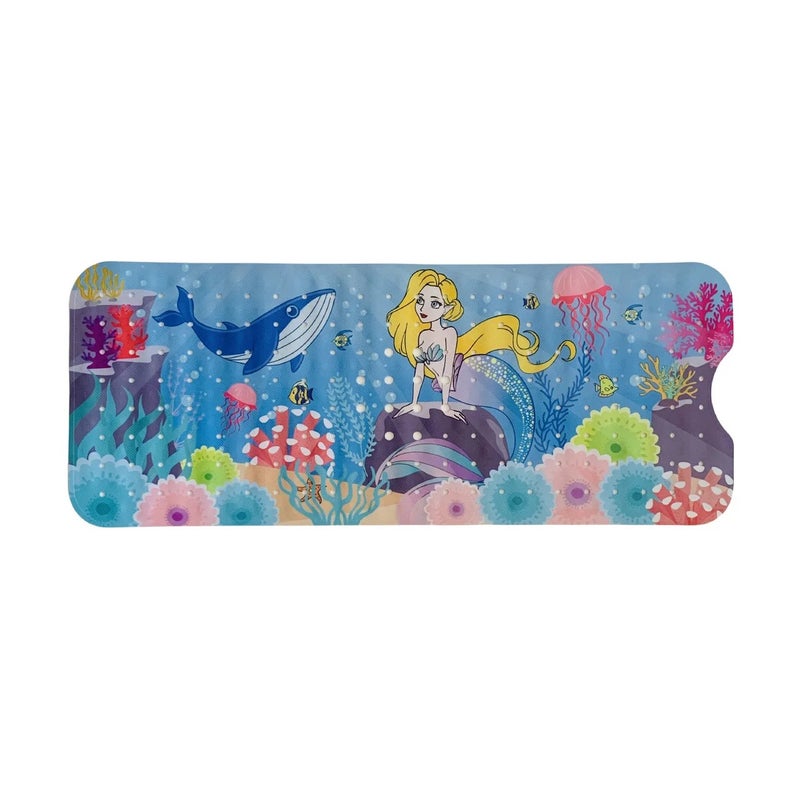 Y&D Modern Cartoon Anti-Slip PVC Baby Bath Mat - Easy Drain, Strong Suction Cups, Machine Washable - Safe & Comfortable for Home Bathroom Use - Image 1