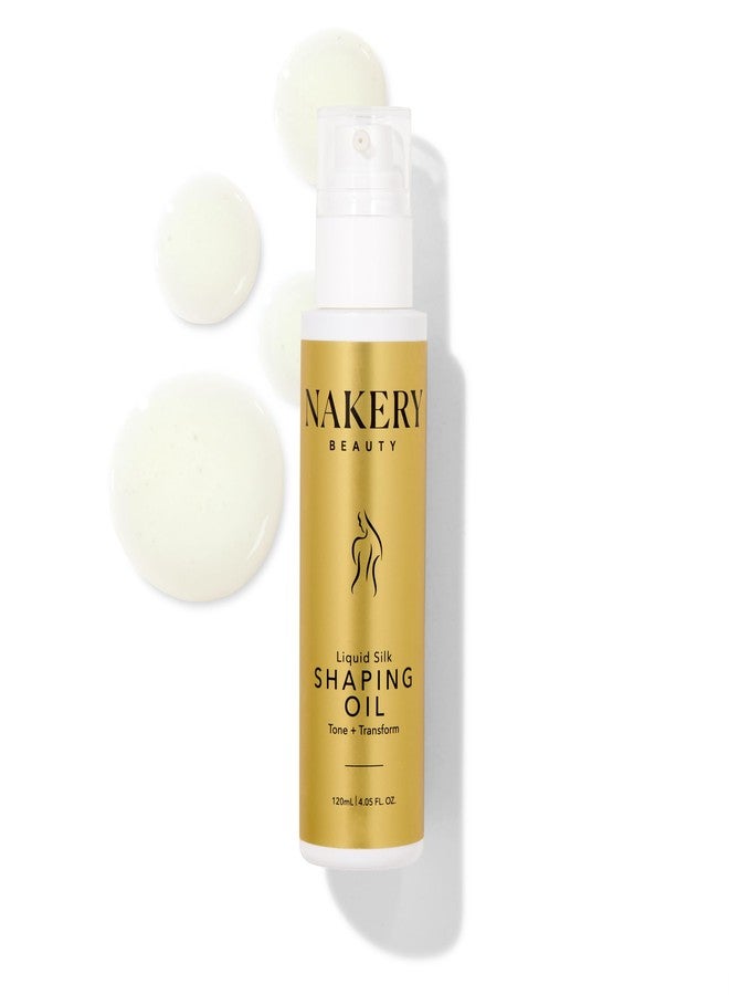 Nakery Liquid Silk Shaping Body Oil - Skin Firming & Tightening Body Oil - Wrinkle & Stretch Mark Oil - Skin Therapy Oil for Cellulite Loose & Aging Skin - Moisturizing Body Oil for Dry & Ashy Skin - Image 1