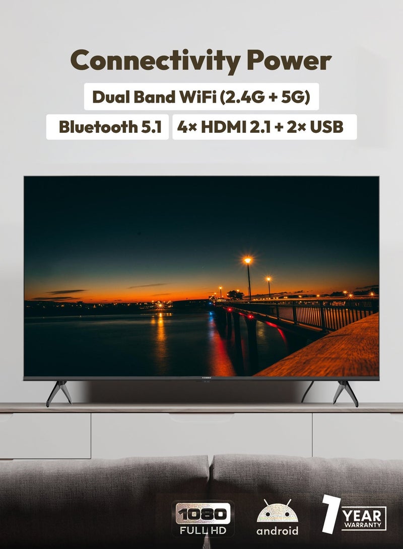 STARGOLD Best 55 inch Smart TV Metal Frameless UHD 55 inch Google TV with 2GB RAM, 16GB Storage, Bluetooth 5.1, WiFi, Dolby Audio, HDR 10, Gaming TV, 55-inch IPS Panel, 60Hz Refresh Rate, 55-inch 4K UHD Smart TV, Magic Remote, 55-inch TV Box, Google Assistant, 55 inch TV Screen, Best TV for World Cup  55 inch Smart TV Sale, and Dynamic Backlight - Image 3