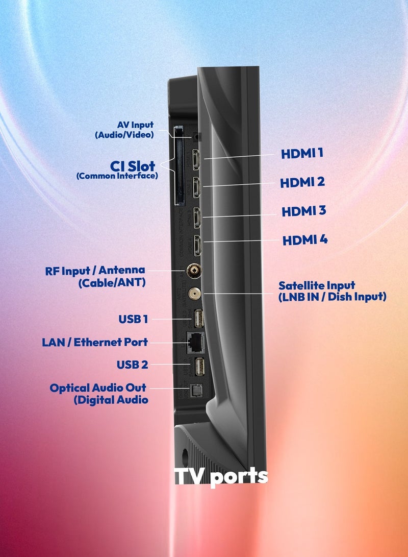 STARGOLD Best 55 inch Smart TV Metal Frameless UHD 55 inch Google TV with 2GB RAM, 16GB Storage, Bluetooth 5.1, WiFi, Dolby Audio, HDR 10, Gaming TV, 55-inch IPS Panel, 60Hz Refresh Rate, 55-inch 4K UHD Smart TV, Magic Remote, 55-inch TV Box, Google Assistant, 55 inch TV Screen, Best TV for World Cup  55 inch Smart TV Sale, and Dynamic Backlight - Image 5