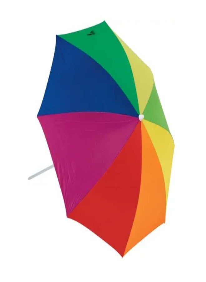 Mabron Rainbow Stripe Auto Open and Close Umbrella - Image 1