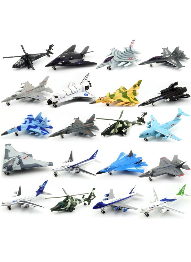 Color Pepper Alloy Aircraft Space Shuttle Model Pull-back Alloy European Airbus A380 Passenger Plane Toy 51503A-Color:Blue  - Image 4