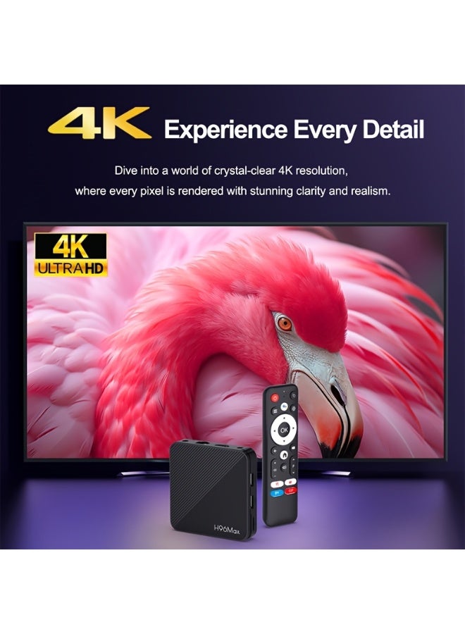 H96 Max Android 14.0 TV Box 2026, H96 MAX H313 4K Ultra HD Streaming Device for TV | 2GB RAM + 16GB ROM, Smart TV Box with Voice Remote, BT 5.4, USB 3.0, HDR 10, 2.4G & 5G WiFi 6 - Image 4