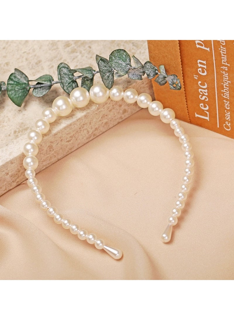 Huitich Elegant Headband Hair Accessory for Girls White - Image 5