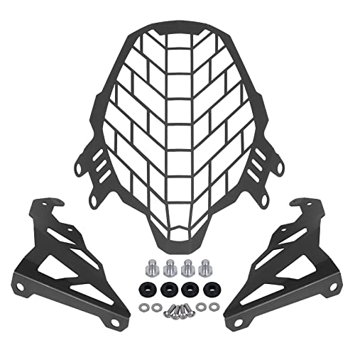 BAIONE Worldmotop Motorcycle Headlight Grille Mesh Grill Cover Headlight Guard Protector Grill Cover Replacement For SUZUKI DL 650 DL650 V-STROM 650 Vstrom 2017-2021 - Image 1