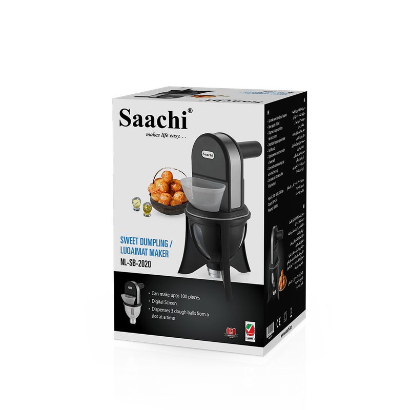 Saachi Sweet Dumplings/Luqaimat Maker NL-SB-2020-BK Black 38.5x50x46.7cm - Image 5