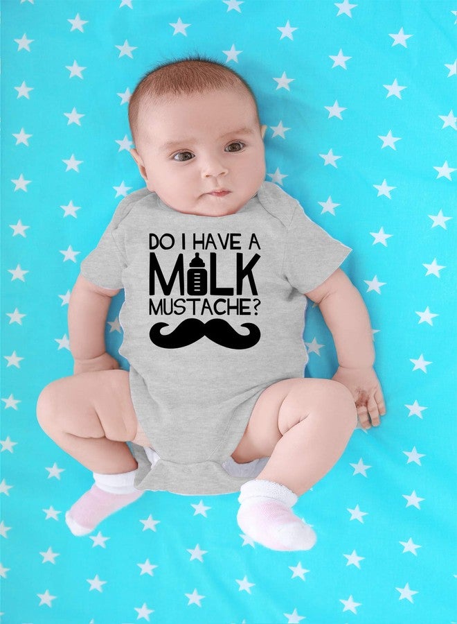 CBTwear Do I Have a Milk Mustache - Baby Clothes - Funny Newborn Bodysuit Outfits for Boys and Girls (12 Months, Heather Grey) - Image 4