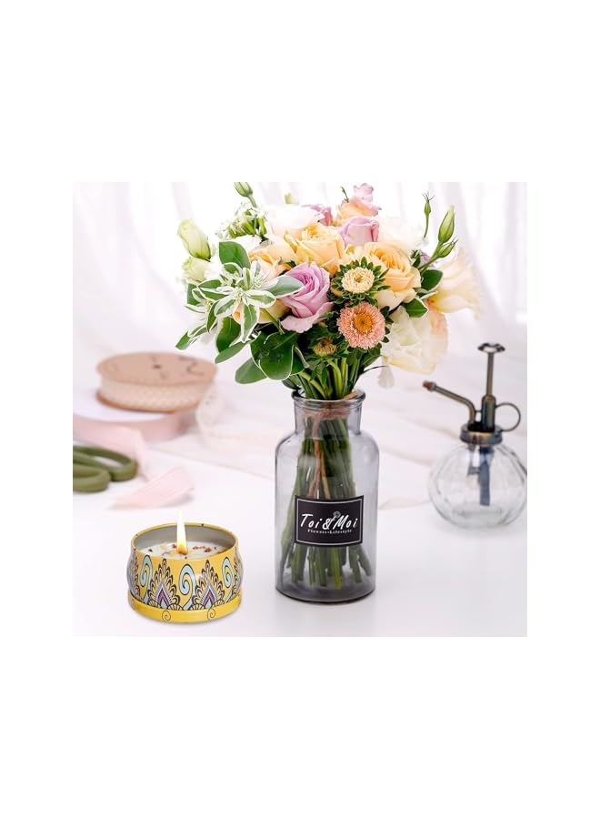 The Bros Scented Candles Gift Set,Aroma Candles Set of 4 Flavors for Women,Natural Soy Wax Aromatherapy, Portable Travel Candle Gift for Ramadan, Birthday, Mother's Day, Anniversary - Image 5