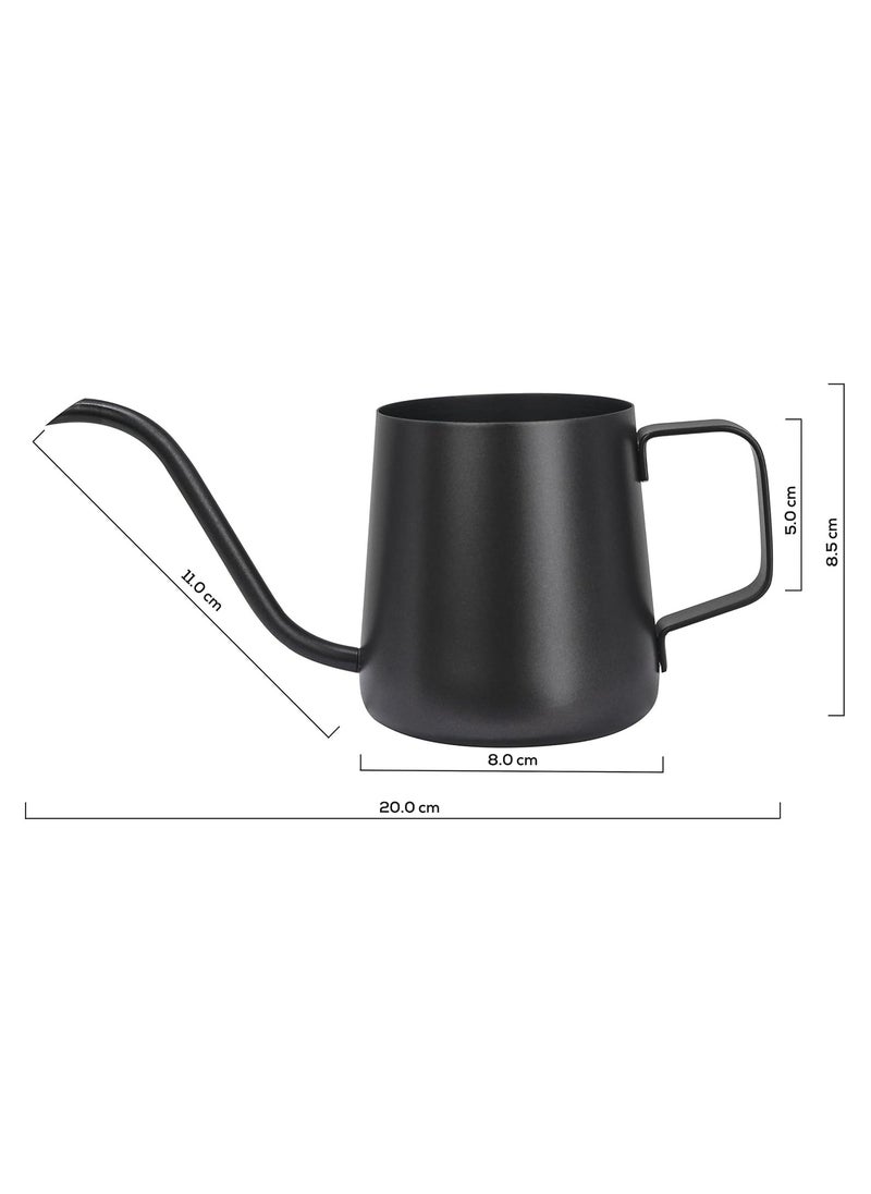 Beauenty Pour Over Kettle Gooseneck Long Narrow 350ml Spout Coffee Tea Pot Durable Black Teflon Coated Pitcher for pouring coffee  - Image 2