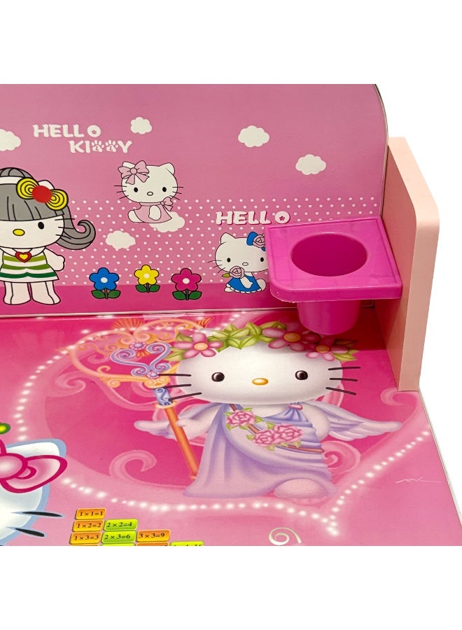 Funz Kids Study Table And Chair Height Adjustable For Kid's Age Between 2-11, Baby Desk with Laminated Graphics and Pictures, Multicolour - Image 5