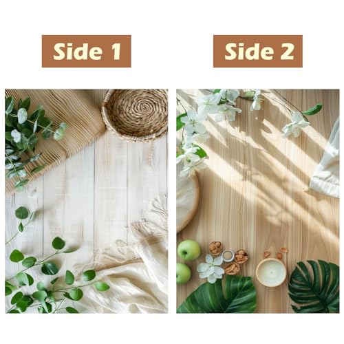 HomeArt 3 Sheet 2 in 1 Marble Product Photography Backdrop 3D Flat Lay Tabletop Double-Sided 20x29 Photo Background PVC Wrinkle Free for Small Products Food, Cosmetics Shoot (Pack of 3, Combo 1) - Image 2
