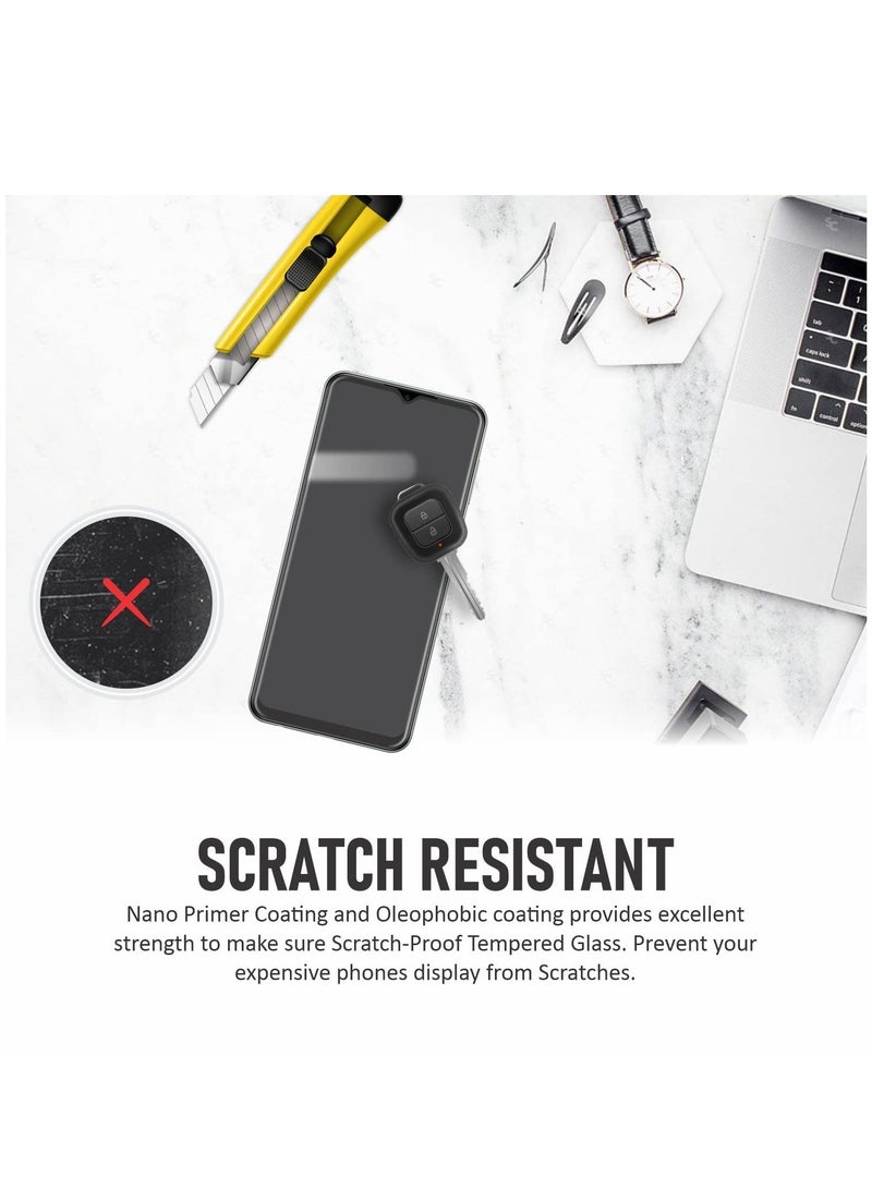 ELTRAZONE Xiaomi Redmi 9 / Redmi 9A / Redmi 9C / Poco C3 Screen Protector Glass Tempered Full Glue Screen Guard - Image 4