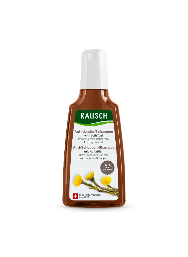 RAUSCH Coltsfoot Anti-Dandruff Shampoo 200 ml - Herbal Relief for Dry Dandruff - Image 1
