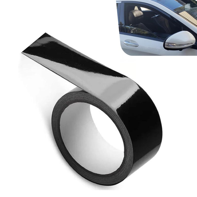 Foelony Glossy Black Car Trim Tape 197 x 328 ft ScratchResistant Auto Detailing Tape Waterproof Auto Body Decorative Strip for Bumper Side Skirt Trunk Edge Universal for Most Cars Black - Image 3