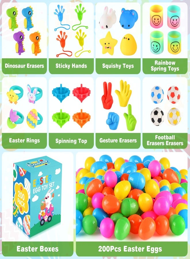 Gloween 200 Pack Prefilled Easter Eggs with Assorted Toys, Easter Surprise Eggs for Easter Basket Stuffers/Fillers, Easter Eggs Hunt, Classroom Prize Supplies, Party Favors Bulk for Kids - Image 3