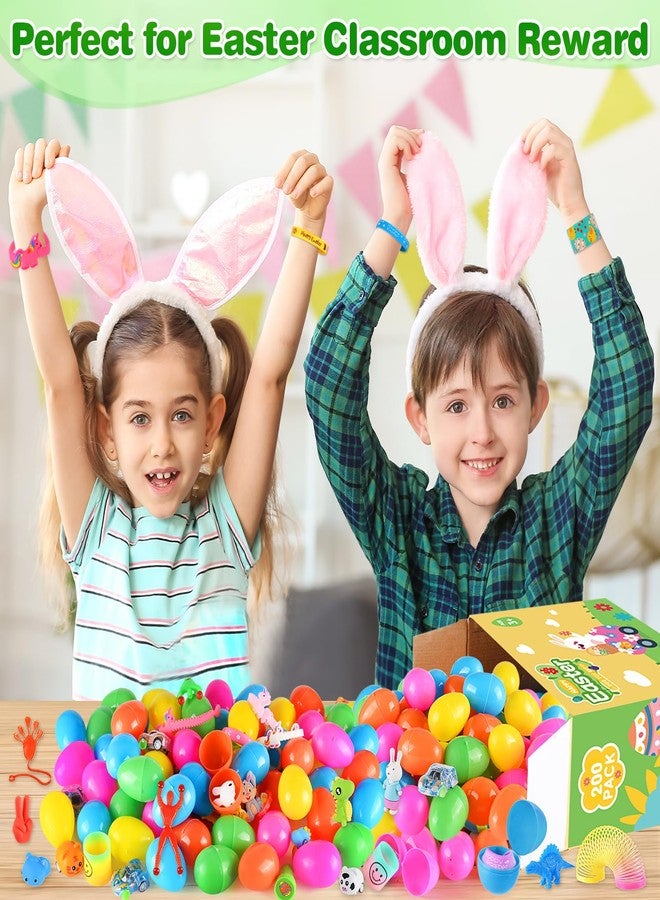 Gloween 200 Pack Prefilled Easter Eggs with Assorted Toys, Easter Surprise Eggs for Easter Basket Stuffers/Fillers, Easter Eggs Hunt, Classroom Prize Supplies, Party Favors Bulk for Kids - Image 2