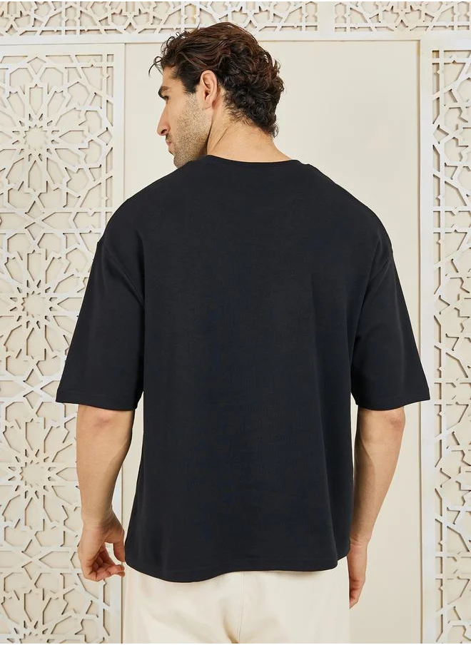 ستايلي Oversized Pintuck Interlock T-Shirt