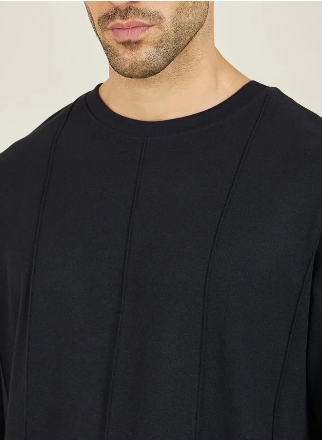 ستايلي Oversized Pintuck Interlock T-Shirt