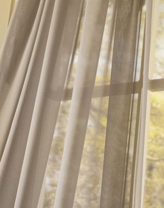 Curtainworks Soho Voile Curtain Panel, 144", Winter White - Image 2
