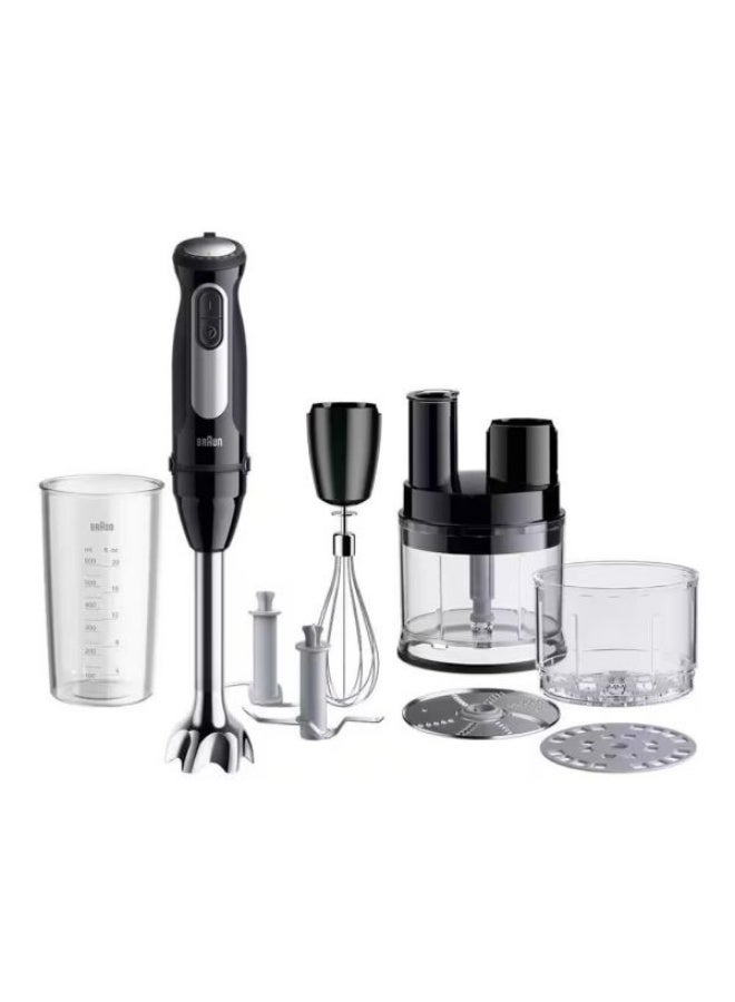 براون Braun MultiQuick 5 MQ50813MBK Hand Blender, 1000W, 21 Speeds + Turbo, PowerBell VPlus, SplashControl, EasyClick System Plus, Black - Image 1