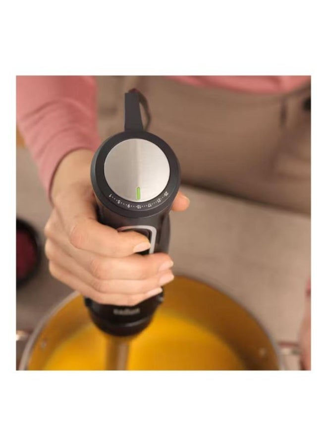 براون Braun MultiQuick 5 MQ50813MBK Hand Blender, 1000W, 21 Speeds + Turbo, PowerBell VPlus, SplashControl, EasyClick System Plus, Black - Image 5